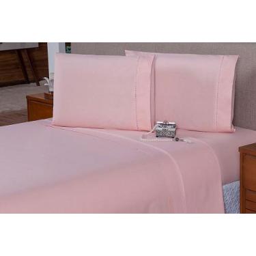 Imagem de Lençol Queen 180 Fios 4 Peças - Rafaloro, Rosê