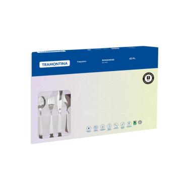 Imagem de Faqueiro para Churrasco Tramontina Amazonas em Aço Inox 42 Peças