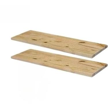 Imagem de prateleiras INVISIVEL de madeira com suporte invertido(2 Natural)