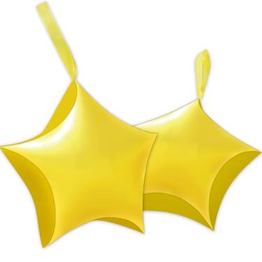 Imagem de HOMEZZO Super Mario Star Party Favor Boxes - 16 Pcs Mario Bros Star-Shaped Candy Boxes with Ribbons, Video Game Themed Treat Bags for Kids, Boys, and Girls