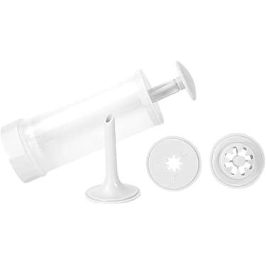 Imagem de Forma de Churros com Bico Recheador, Kit 5 Peças, Polipropileno, Branco