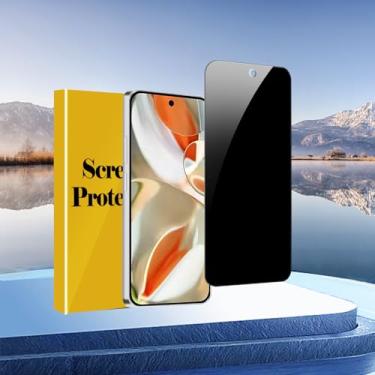 Imagem de 1 pacote para protetor de tela de privacidade do Google Pixel 9 Pro, película de vidro temperado privada antiespião, dureza 9H, compatível com capas