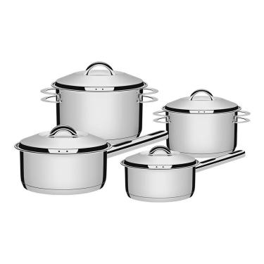 Imagem de Jogo De Panelas Fundo Triplo Tramontina Solar 65510760 Inox