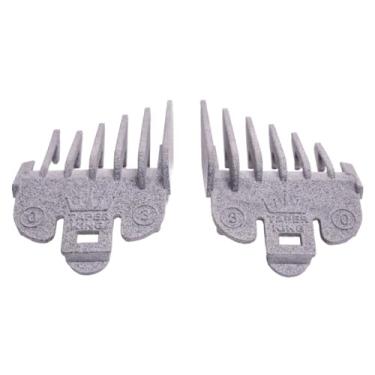 Imagem de Taper King Conjunto de protetor de pente guia de aparador de cabelo - Cônicos à prova de tolos e desbota em casa! Granito (#0 a #3) - Compatível com Oster/Andis Clippers!