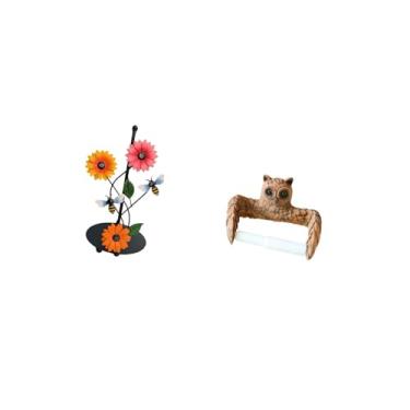 Imagem de Fenteer Suporte para Papel Toalha em Formato de, Antiderrapante, Vertical, Criativo, com Design de Desenho Animado, Fácil de Instalar, Organizador E Di