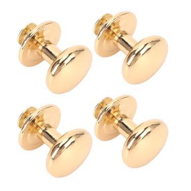 Imagem de Generic Rebite de Cabeça Redonda, Rebite de Cabeça Esférica Suavemente Alta Dureza de Liga de Zinco Com Parafusos de Ferro de 8mm para Ferramenta de Fixação de Tesoura (Ouro)