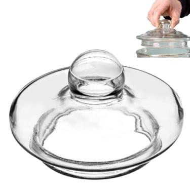 Imagem de Tampa de substituição para dispensadores de bebidas de vidro – Dispensadores de bebidas em frasco de pedreiro, potes de biscoito e doces, jarras de vidro, tampa do dispensador de bebidas de 1 galão