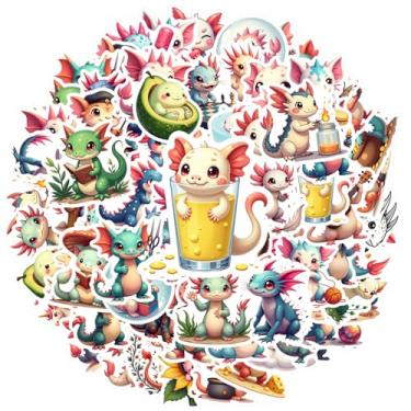 Imagem de 70 peças de personagens de fantasia fofos adesivos de brinquedo DIY adesivos míticos para celular, laptop, scrapbook, bicicleta, laptop, bagagem, álbum de recortes, adesivo diário