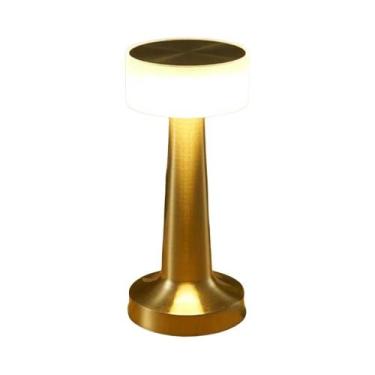 Imagem de Luminária De Mesa LED Recarregável Com Sensor De Toque Luz Noturna Sem