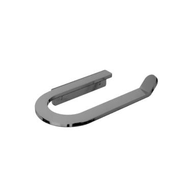 Imagem de Porta Papel Higiênico Para Banheiro Preto Fosco Agata Grego Metal