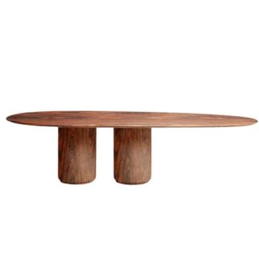Imagem de Mesa De Jantar Oásis Orgânica Cilíndrica Pau Ferro 137x90 Cm