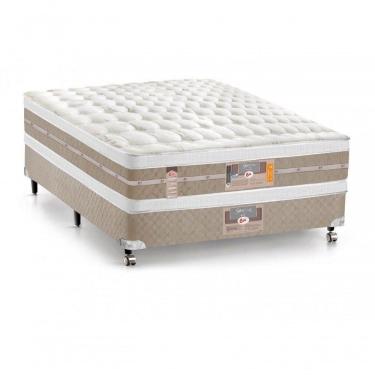 Imagem de Cama Box + Colchão Castor Casal Silver Star Air Double Face Pocket 138x188x61cm