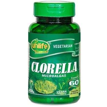 Imagem de Clorella 500Mg Unilife 60 Cápsulas