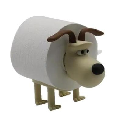 Imagem de Pacote com 1 adorável suporte de rolo de papel higiênico com tema de animal fofo - dispensador de papel higiênico engraçado para banheiro e decoração de casa para casa de fazenda