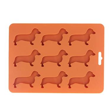 Imagem de Yinhing Bandeja de Cubo de Gelo de Silicone, Bandeja de Cubo de Gelo Em Forma de Cachorro, Bandeja de Gelo para Congelador, Molde de Cubo de Gelo para Chocolate, Pastéis, Velas, Iogurte