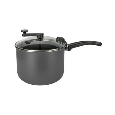 Imagem de Panela Pipoqueira Pipoca Antiaderente Com Tampa de Vidro Manivela Cozillar