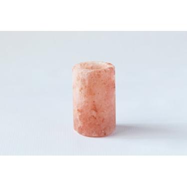 Imagem de Copo de dose de sal rosa do Himalaia, copo de dose de sal de grau alimentício, tigela de manteiga individual (copo de dose única)