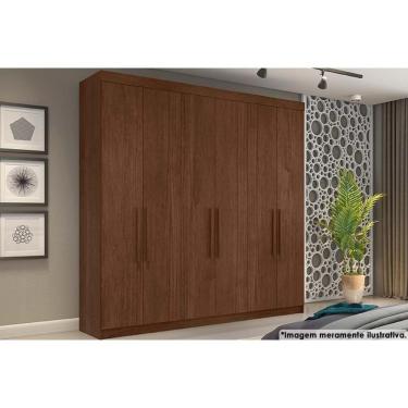 Imagem de Guarda Roupa 6 Portas E 4 Gavetas França Cacau - Conquista