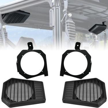 Imagem de SLORIMOD Caixa de alto-falante de teto traseiro para CFMOTO UFORCE 1000 2019-2025, suportes de alto-falante à prova d'água (2 peças)