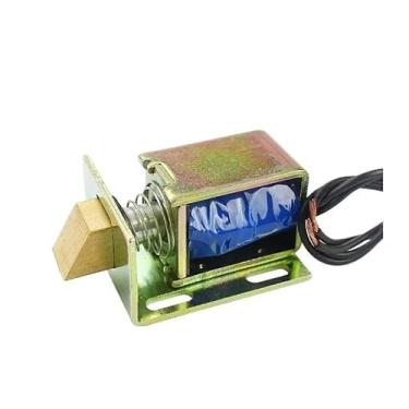 Imagem de Fechadura de controle de acesso pequena DC12v24v fechadura eletrônica parafuso de bloqueio de armário bobina eletromagnética fechadura magnética OROAOBOMT (DC24V)