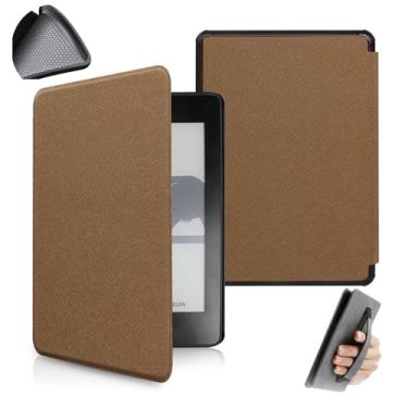 Imagem de Yzlvigrous Capa de Padrão Cruzado para o Kindle Paperwhite 11th Gen 2021, Tampa Ultrafil de 6.8 Polegadas com Sono e Acordar Automático, TPU Macio de Volta com Design de Descanso de Mão