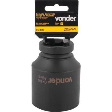 Imagem de Soquete Sextavado De Impacto Longo Enc 1 55Mm Aço Cromo - Vonder