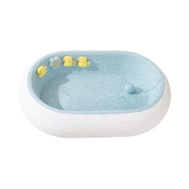 Imagem de Whtkoph Arranhador para Gatos, Protetor de Móveis para Gatinhos, Brinquedo Interativo, Azul Claro