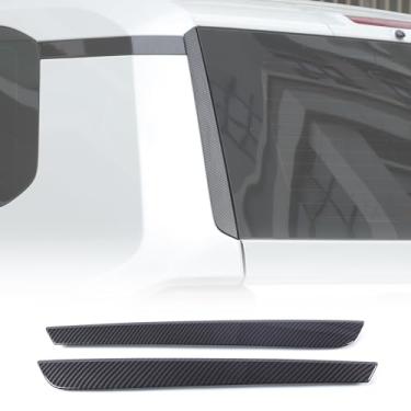 Imagem de LLKUANG Tampa do painel de substituição lateral da porta traseira compatível com Toyota Land Cruiser 250 Prado J250 LC250 2024 2025 2026 Tiras de acabamento lateral de vidro da janela traseira do
