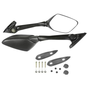Imagem de NITAGO Espelhos Retrovisores para Motocicleta, Esquerdo E Direito, com Montagem No Guidão. Acessório de Reposição para Motocicletas Profissionais, Preto