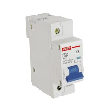 Imagem de Disjuntor DIN FD 125 - Monopolar 1P 100A – FAME