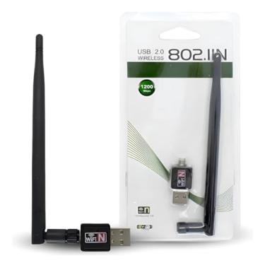 Imagem de TurboLink ™ Antena Adaptador WiFi USB 2.0| PCs e NOTBOOKs, 1200Mbps Antena Wireless 2.4GHz- Receptor Wifi Internet Rápida Sem Travamentos