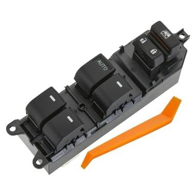 Imagem de ZAPOSTS Interruptor de janela elétrico serve para Toyota Corolla, Corolla iM 20014-2018. Substitui 84820-0R040. Interruptor mestre de vidrios para porta de controle do lado esquerdo do motorista