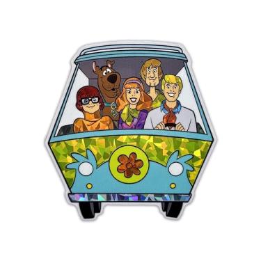 Imagem de Elektroplate Decalque refletivo Scooby-Doo Mystery Machine oficialmente licenciado (11,4 cm x 7,1 cm) | Adesivo de vinil para todos os climas para carro, garrafa de água, tablet, refrigerador