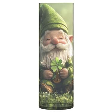 Imagem de JUZIHAI Vaso anão de Dia de São Patrício para Flores 9,9 cm x 30 cm Cilindro de Plástico Moderno Vaso de Flores para Centro de Mesa de Casamento Decoração de Casa