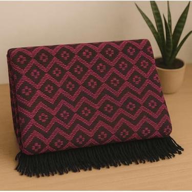 Imagem de Manta para Sofá King Luxo Decorativa Algodão - Cobertor de Sofá Elegante para Sala e Quarto (TAMBABA 2,40x180m ROSA)