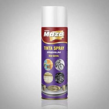 Imagem de Tinta Spray Branco Brilhante Maza Automotivo Premium Secagem Rápida