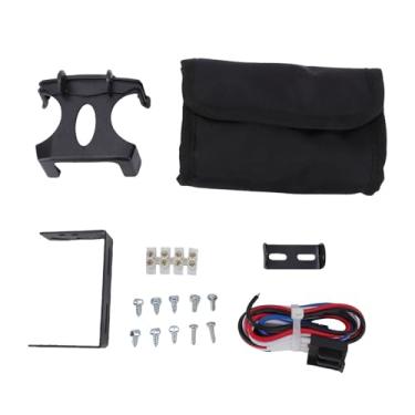 Imagem de Aramox Controlador de Freio de Reboque Elétrico, OEM 90195 Controla até 4 Eixos Kit Completo Com Parênteses para Parafusos de Conector de Fiação Parafusos Acessórios de Instalação de