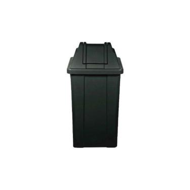 Imagem de Cesto Lixeira Quadrado Com Tampa Vai-vem 100l
