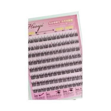 Imagem de Cílios Postiços Autoadesivos Com Aparência Natural, 8 Fileiras, Sem Co