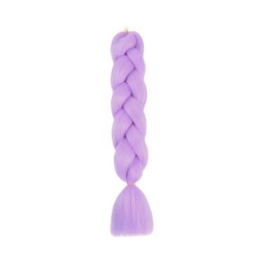Imagem de Extensões De Cabelo Sintético Multicolorido Roxo De 24 Polegadas Para 