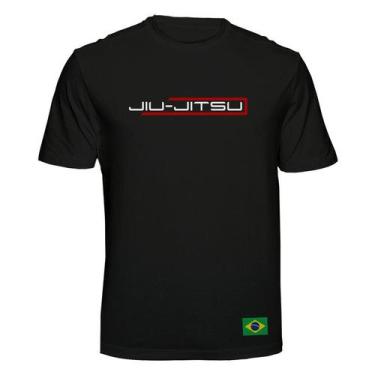 Imagem de Camiseta Brasil Jiu Jitsu Arte Suave Cor:PretaTamanho:GG - Tritop Cami