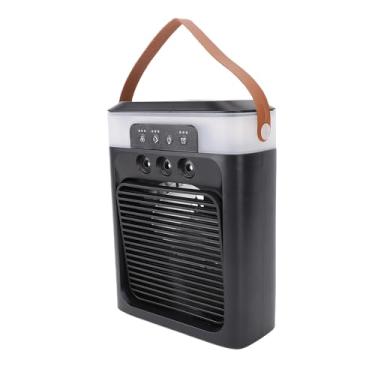 Imagem de Dioche Ventilador de Resfriamento Umidificador USB Recarregável Portátil Tanque de água de 400ml 3 Em 1 Refrigerador de Ar de Mesa Com Luz Noturna para Atividades Ao Ar Livre Em