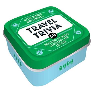 Imagem de Chronicle Books After Dinner Amusements: Travel Trivia: 50 Questions on World Geography and Culture (Family Friendly Trivia Card Game, Portable Camping and Holiday Games)