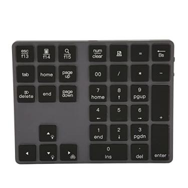 Imagem de KIMISS Teclado Numérico Sem Fio - Mini Liga de Alumínio Ultrafina, 7 Cores, Retroiluminado, 34 Teclas, Teclado Numérico para e Operacional