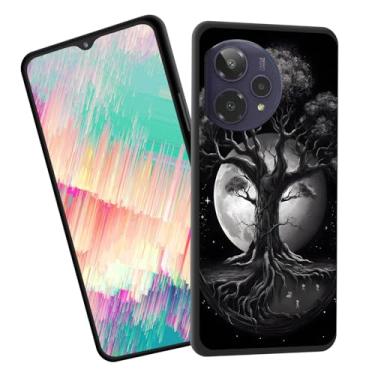 Imagem de EFGWSDER Capa para Cricket Icon Plus 2026, capa fina à prova de choque de silicone de borracha macia TPU para Cricket Icon Plus 2026, árvore da vida lua