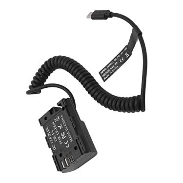 Imagem de GLOGLOW Adaptador de Carregamento Tipo C LP-E6 Adaptador de Alimentação de Bateria Fictícia para Câmeras 5D4 6D2 7D, Decodificação Completa, Fonte de Alimentação Estável, Redução de Calor, 8,4 V 2A