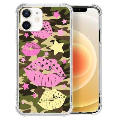 Imagem de Capa para iPhone 11, batons camuflados quentes, capas transparentes com estampa fofa para meninas, mulheres, homens, fina, macia, à prova de choque