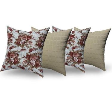 Imagem de Almofadas Decorativas 4 Unidades Com Ziper e Refil Silicone - RT MAGAZ