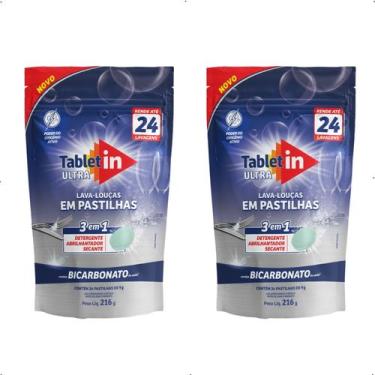 Imagem de Kit com 2 Lava-louças Louças 24 pastilhas com Bicarbonato Tablet In