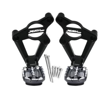 Imagem de Anti-derrapante Pedal Traseiro, Apoio Para Os Pés Dobrável, Apoio Para Os Pés Do Passageiro Para XADV XADV 750 2017-2019 2020(Black Grey)